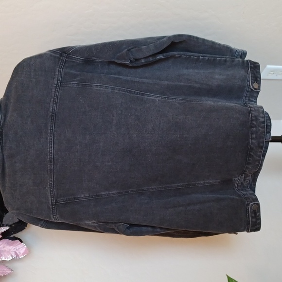 DOLLSKILL TRICKZ N TREATZ 2X SKELETON BONES ON FRONT AND ARMS GREY DENIUM JACKET - Picture 9 of 13